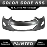 New Painted *N5S Gray* Front Bumper Cover For 2011-2013 Hyundai Elantra Sedan. Fixed Price $380.99.