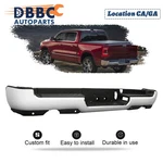 New Rear Bumper For 2019-2023 Dodge Ram 1500 W/ Dual Exhaust & Sensor Holes. Fixed Price $305.09.