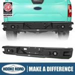Hooke Road Steel Rear Bumper W/ Led Floodlights Fit Ford F-150 2018-2020 Black. Fixed Price $419.99.
