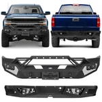 Steel Full Width Front / Rear Bumper For 2016 2017 2018 Chevrolet Silverado 1500. Fixed Price $1009.99.