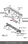 Genuine Oe Absorber, Rear Bumper Energy, 5261528030 For Toyota 52615-28030. Fixed Price $67.44.