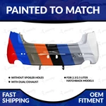 New Painted To Match 2010-2013 Mazda Hatchback Unfolded Rear Bumper. Fixed Price $524.98.