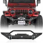 Steel Front Bumper W/ Winch Plate Light D-ring For 1987-2006 Jeep Wrangler Yj Tj. Fixed Price $185.22.