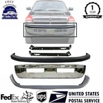New Front Bumper Chrome Steel Kit + Brackets For 1994-2002 Dodge Ram. Fixed Price $473.22.