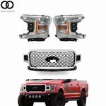 Halogen Headlights Pair&front Upper Grille Bmuper 2018-2020 Ford F150. Fixed Price $267.60.