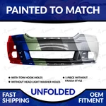 New Painted 2011-2020 Dodge Journey Unfolded Front Bumper W/ Tow Hook Hole. Fixed Price $161.99.