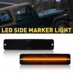Smoked Led Front Fender Bumper Side Marker Lights For Jeep Wrangler Yj 1987-95. Fixed Price $8.54.