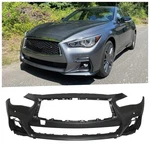 Front Bumper Complete Cover W/sensor Hole For Infiniti Q50S Sport 2018-2024. Fixed Price $246.99.