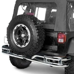 For Jeep Wrangler Jk 18 Rugged Ridge 3" Full Width Silver Rear Tubular Bumper. Fixed Price $659.99.