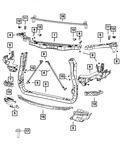 Genuine Mopar Fascia Bracket Left 68328703AB. Fixed Price $73.89.