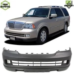 Front Bumper Cover Primed Plastic For 2005-2006 Lincoln Navigator. Fixed Price $750.00.