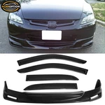 Fit 03-05 Honda Accord 4D Mugen Type Front Bumper Lip Spoiler Pu + Sun Window. Fixed Price $170.99.