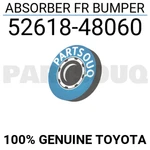 5261848060 Genuine Toyota Absorber Fr Bumper 52618-48060. Fixed Price $50.40.