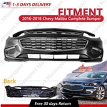 Complete Front Bumper Cover W/valance Grille Fog Trim Set For 16-18 Chevy Malibu. Fixed Price $328.98.