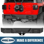 Hooke Road Rear Bumper W/hitch Receiver & Lights For 2018-2024 Jeep Wrangler Jl. Fixed Price $329.69.