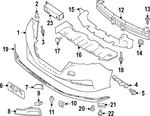 Genuine Nissan Impact Bar 62032-5SA0C. Fixed Price $276.27.