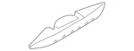 Genuine Audi Center Cover 8J0-807-417-A-1RR. Fixed Price $259.01.