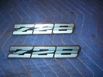 1982-1992 Camaro Z28 Rocker Panel Emblem Set Gm Oem Black/blue/grey/ 3 Tone. Fixed Price $74.95.