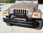 Rampage 8620 Front Double Tube Bumper With Hoop For 1976-2006 Jeep Cj/yj/tj. Fixed Price $264.95.
