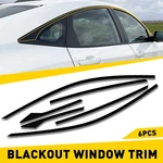 Side Window Trim Delete Blackout Vinyl Overlay For 16-21 Honda Civic Sedan. Fixed Price $11.39.