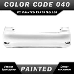New Painted 040 Super White Rear Bumper Cover For 2011 2012 2013 Toyota Corolla. Fixed Price $430.99.