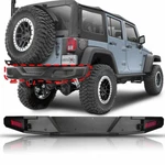 Black Steel Rear Bumper For 2007-2018 Jeep Wrangler Jku W/led Lights Off-road. Fixed Price $264.66.