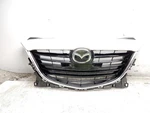 2014 2015 2016, Mazda 3, Upper Grille, Glossy Finish, White, BJD350712D, Oem. Fixed Price $405.00.