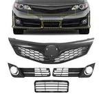 For 2012-2014 Toyota Camry Se Front Upper Lower Grille + Fog Light Cover 4PCS. Fixed Price $59.84.