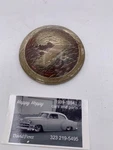 Nos 1950 51 49 Ford Crestliner Steering Wheel Horn Button Shoebox Trim Panel. Fixed Price $30.00.