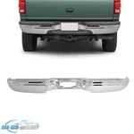 Chrome Ford Expedition 97-02 Rear Bumper Face Bar W/o Sensor Hole #FO1102309. Fixed Price $129.99.