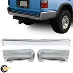 Step Bumper For Toyota 4RUNNER 1996-2002 Rear Chrome Steel With Ends. Fixed Price $221.50.