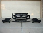 15-17 Mercedes C190 Amg Gts Complete Front Bumper Cover Grilles Oem Facia Lin. Fixed Price $3995.00.