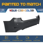 For 2016-2018 Lexus ES350; Rear Bumper Cover; Built W/sensor Painted To Match. Fixed Price $436.00.