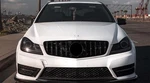 Front Grille Emblem Black Badge For Mercedes-benz C-class W204 & S204 2007 14. Fixed Price $52.44.