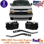 Front Bumper Brackets Kit For 2003-2021 Chevy Express Gmc Savana 2500 3500. Fixed Price $293.86.