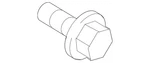 Genuine Ford Bumper Face Bar Reinforcement Beam Bolt N606689-S439. Fixed Price $13.52.