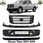 Front Bumper Primed Steel & Grille Assembly Kit For 2017-2019 Nissan Titan. Fixed Price $1445.48.