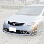 Fits 06-11 Honda Civic 4DR Sedan Mu-gen Rr Style Front Bumper + Fog Grill. Fixed Price $766.49.