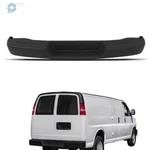 For Chevy Express & Gmc Savana 96-21 Steel Rear Step Bumper Blk W/o Park Assist. Fixed Price $154.59.