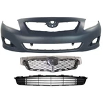 Bumper Cover Kit For 2009-2010 Toyota Corolla With Fog Light Holes Front. Fixed Price $185.98.