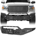 Offroad Front Bumper W/ Winch Plate & 4X Led Light Fit 2014 2015 Gmc Sierra 1500. Fixed Price $439.99.