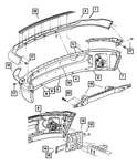 Genuine Mopar Front Bumper Side Bracket Left 68044623AA. Fixed Price $154.44.