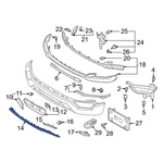 2024-2025 Genuine Ford F-150 Front Protector Bumper Trim RL3Z-8419-A. Fixed Price $84.11.
