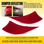 Oe-spec Red Lens Rear Bumper Reflector Covers For 2014-20 Lexus IS250 IS350. Fixed Price $20.89.