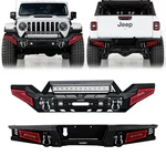 Vijay FOR2020-2024 Jeep Gladiator Jt Steel Front/rear Bumper W/winch Plate&light. Fixed Price $409.99.