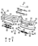 Oem New Mopar 2019-2021 Jeep Grand Cherokee Front Upper Fascia 68457078AA. Fixed Price $1136.66.