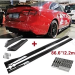 Glossy 86.6" Side Skirt Lip+rear Bumper Diffuser Canard For Audi A4 RS4 B8 B9. Fixed Price $306.68.