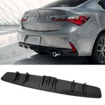 Glossy Black Rear Lower Diffuser Bumper Valance Lip Spoiler For Acura Tlx. Fixed Price $40.63.