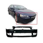 Bumper Cover For 2008-2015 Mitsubishi Lancer With W/air Dam Holes Front. Fixed Price $142.91.