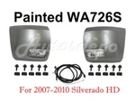 Painted WA726S Front Bumper End Fog Light Bolt Harness For Silverado 3500 07-10. Fixed Price $259.63.